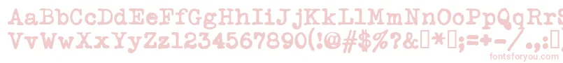 Typekabolda Font – Pink Fonts on White Background