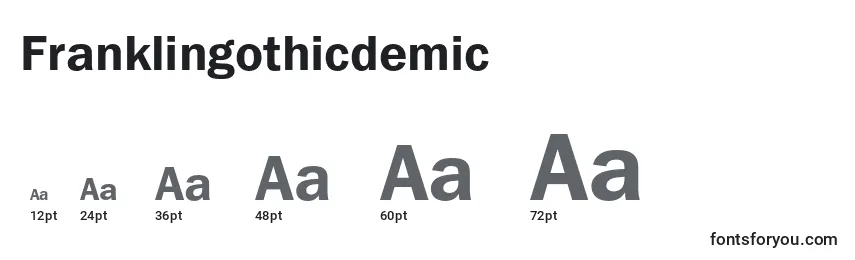 Franklingothicdemic Font Sizes