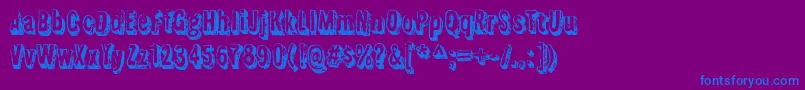 Police FlyswimRegular – polices bleues sur fond violet