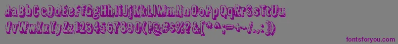 FlyswimRegular Font – Purple Fonts on Gray Background