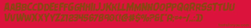 Terrorbabblerotal-fontti – ruskeat fontit punaisella taustalla
