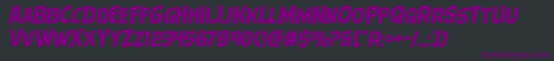 Terrorbabblerotal Font – Purple Fonts on Black Background