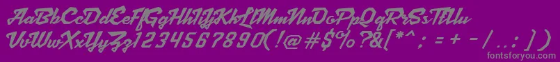 ScriptoniteDemo Font – Gray Fonts on Purple Background