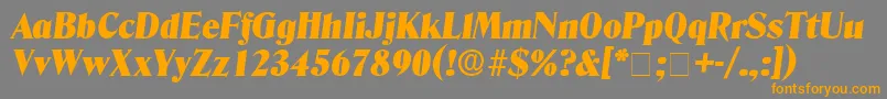 fuente KazanDisplaySsiItalic – Fuentes Naranjas Sobre Fondo Gris