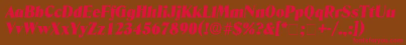KazanDisplaySsiItalic Font – Red Fonts on Brown Background