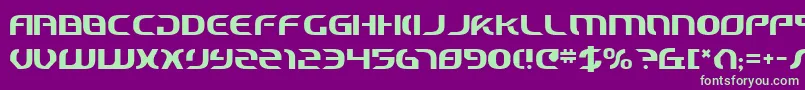 フォントStarcv2 – 紫の背景に緑のフォント