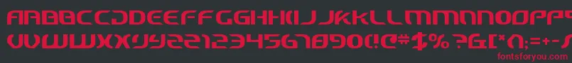 Шрифт Starcv2 – красные шрифты на чёрном фоне