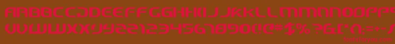 Starcv2 Font – Red Fonts on Brown Background