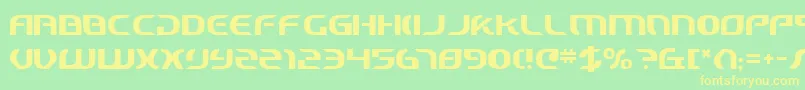 Starcv2 Font – Yellow Fonts on Green Background