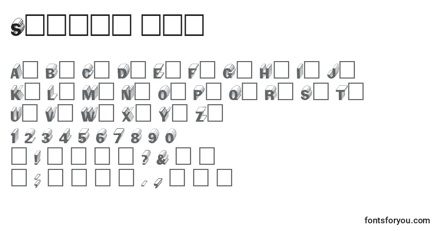 Czcionka Salter ffy – alfabet, cyfry, specjalne znaki