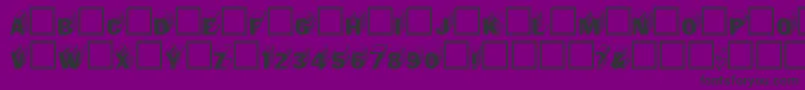 Salter ffy Font – Black Fonts on Purple Background