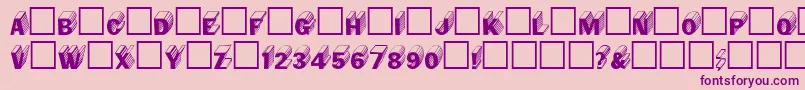 Salter ffy Font – Purple Fonts on Pink Background