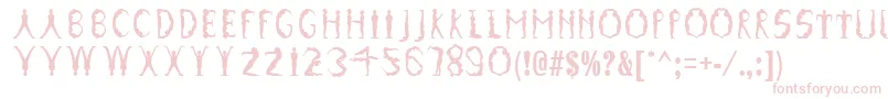 GymnasticsRegular Font – Pink Fonts on White Background