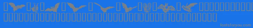 More about Batbats ffy Font Batbats ffy Font – Gray Fonts on Blue Background