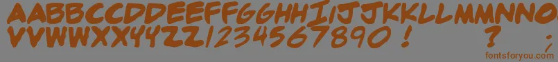Adamb Font – Brown Fonts on Gray Background