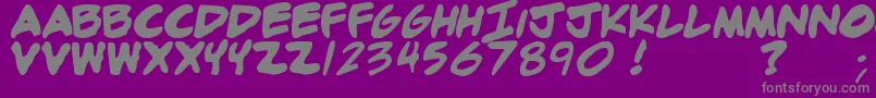 Adamb Font – Gray Fonts on Purple Background