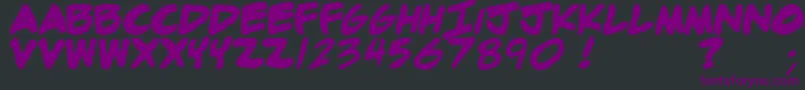 Adamb Font – Purple Fonts on Black Background