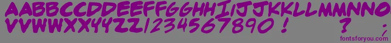 Adamb Font – Purple Fonts on Gray Background