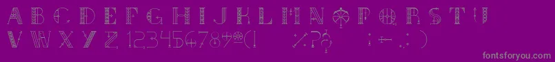 SouthRose Font – Gray Fonts on Purple Background