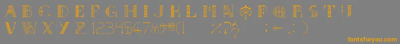 SouthRose Font – Orange Fonts on Gray Background