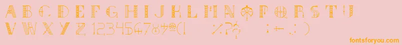 Czcionka SouthRose – pomarańczowe czcionki na różowym tle