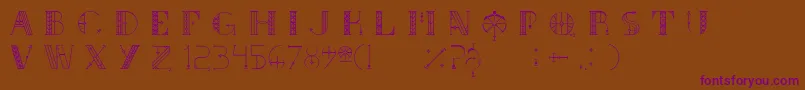 SouthRose Font – Purple Fonts on Brown Background