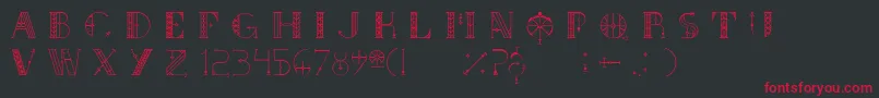 SouthRose Font – Red Fonts on Black Background