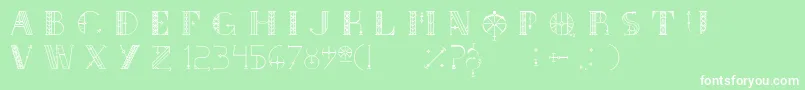 Шрифт SouthRose – белые шрифты на зелёном фоне