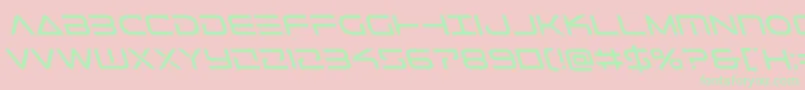 Telemarinessleft1 Font – Green Fonts on Pink Background