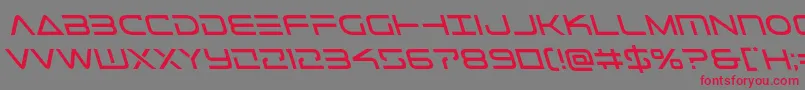 Telemarinessleft1 Font – Red Fonts on Gray Background