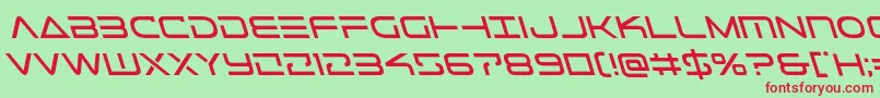 Telemarinessleft1 Font – Red Fonts on Green Background