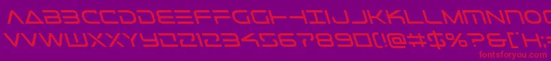 Telemarinessleft1 Font – Red Fonts on Purple Background