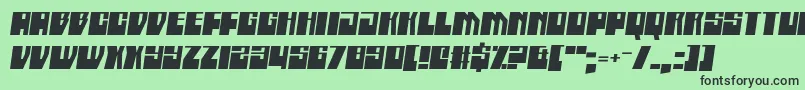 Boatycabiners Font – Black Fonts on Green Background