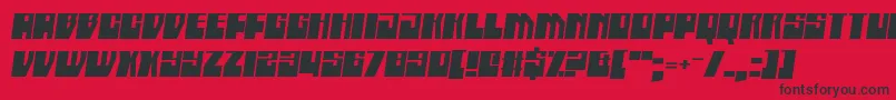 Boatycabiners Font – Black Fonts on Red Background