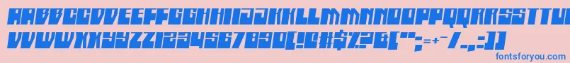 Boatycabiners Font – Blue Fonts on Pink Background