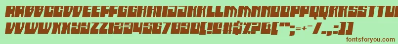 Boatycabiners Font – Brown Fonts on Green Background