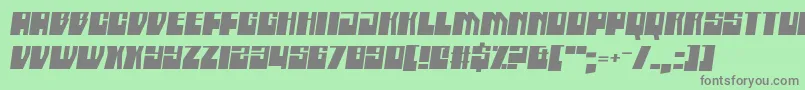 Boatycabiners Font – Gray Fonts on Green Background