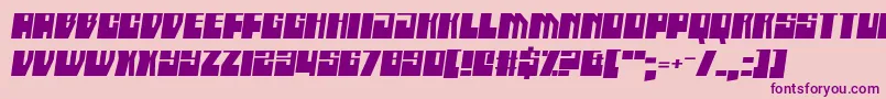 Boatycabiners Font – Purple Fonts on Pink Background