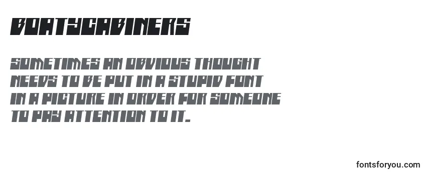 Boatycabiners Font