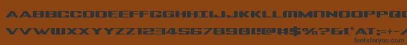 Tigershark Font – Black Fonts on Brown Background