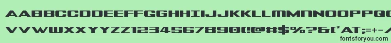 Tigershark Font – Black Fonts on Green Background