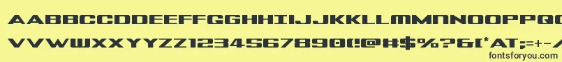 Tigershark Font – Black Fonts on Yellow Background