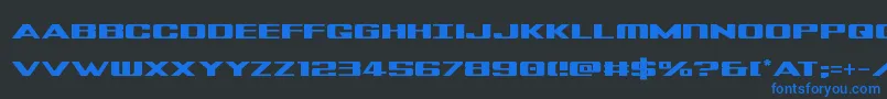 Tigershark Font – Blue Fonts on Black Background