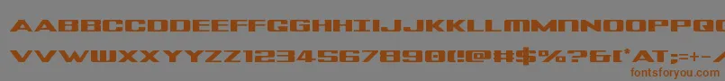 Tigershark Font – Brown Fonts on Gray Background