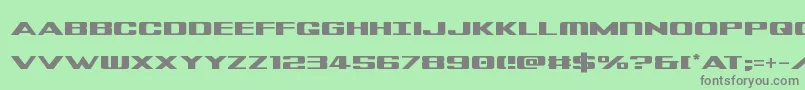 Tigershark Font – Gray Fonts on Green Background