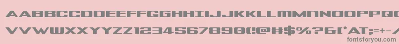Tigershark Font – Gray Fonts on Pink Background