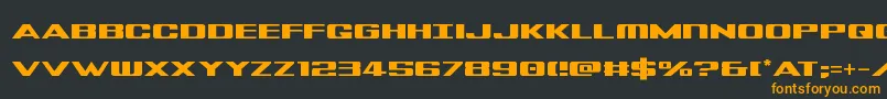 Tigershark Font – Orange Fonts on Black Background