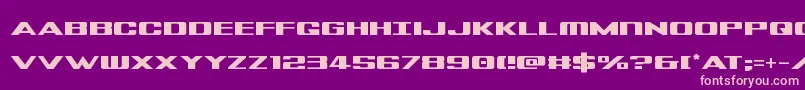 Tigershark Font – Pink Fonts on Purple Background