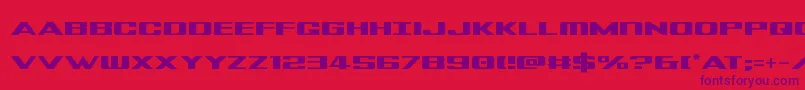 Tigershark Font – Purple Fonts on Red Background