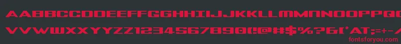 Tigershark Font – Red Fonts on Black Background